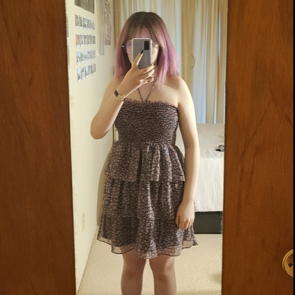 Strapless floral dress - Picture 2 of 4